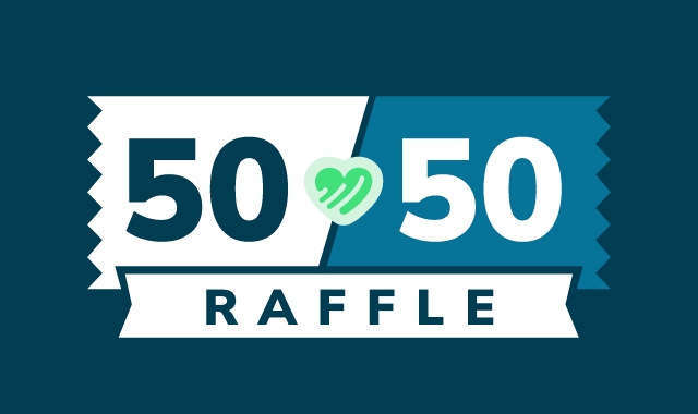 50/50 raffle ticket.